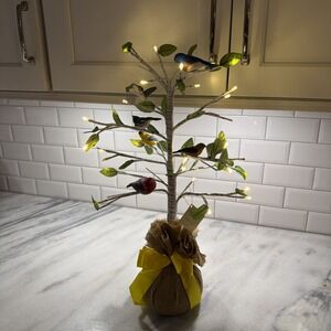 Danbury Mint Summer Splendor Lighted Tree With Birds